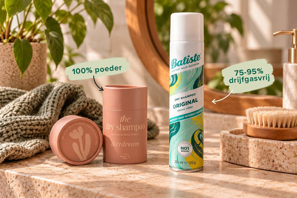 Droogshampoo poeder vs. spuitbus: wat er echt in zit