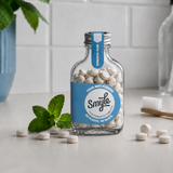 Smyle tandpasta tabletten in glazen flesje