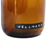Wellmark glazen zeepdispenser (250ml) - Zwarte pomp